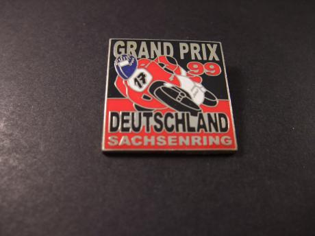 Duitse Grand Prix (Sachsenring )1999 startnummer 17 Jurgen van den Goorbergh op een MuZ motor 500cc